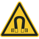"Warnung vor magnetischem Feld"-Fußbodenaufkleber