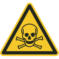 "Warnung vor giftigen Stoffen"-Fußbodenaufkleber