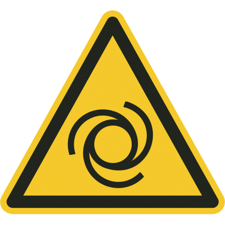 "Warnung vor automatischem Anlauf"-Fußbodenaufkleber
