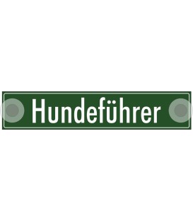 Schilder "Hundeführer"