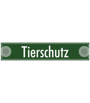 Schilder "Tierschutz"