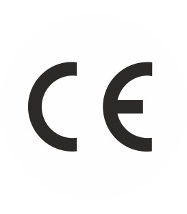 CE-Zeichen rund weiß 