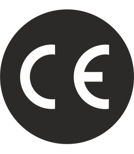 CE-Zeichen rund schwarz