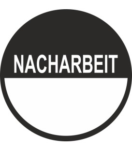 Beschreibbare Prüfplaketten mit dem Text “Kontrolle”
