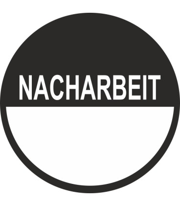 Beschreibbare Prüfplaketten mit dem Text “Kontrolle”