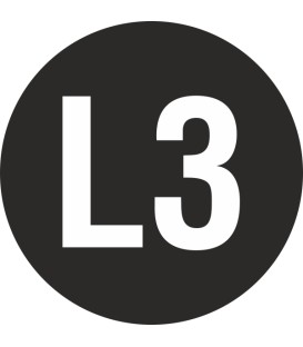 Markierungsaufkleber "Wechselstromnetz Außenleiter 3"