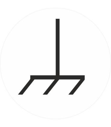 Markierungsaufkleber "Masse" (weiß)