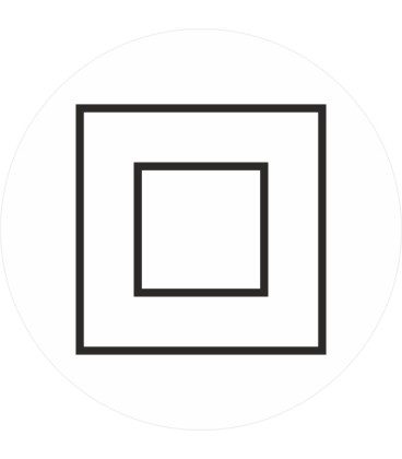 Markierungsaufkleber "Schutzisolierung Geräte der Schutzklasse 2" (weiß)