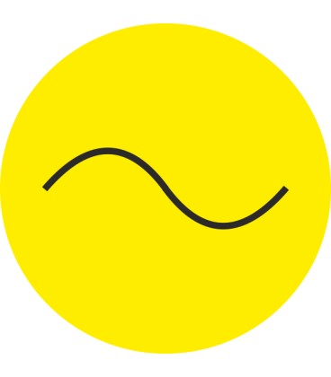 Markierungsaufkleber "Wechselstrom" (gelb)