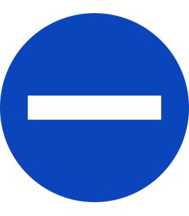 Markierungsaufkleber "Negativ" (blau)