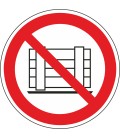 Aufkleber "Abstellen oder Lagern verboten"