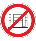 Aufkleber "Abstellen oder Lagern verboten"