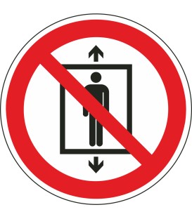 Aufkleber "Personenbeförderung verboten"