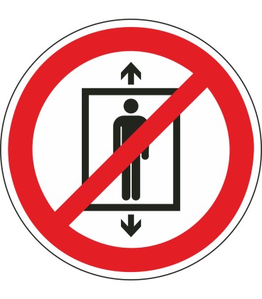 Aufkleber "Personenbeförderung verboten"