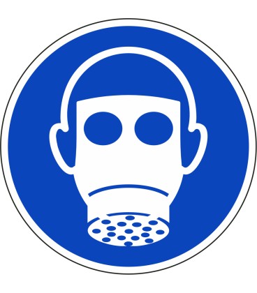 Schilder "Atemschutz benutzen"