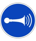 Schilder 'Hupen'