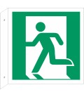Schilder 'Notausgang (links)' (rechtwinkliges Modell)