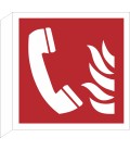 Schilder "Brandmeldetelefon" (rechtwinkliges Modell)