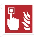 Schilder 'Brandmelder' (rechtwinkliges Modell)