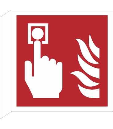Schilder "Brandmelder" (rechtwinkliges Modell)