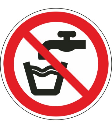 Schilder "Kein Trinkwasser"