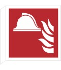 Schilder "Mittel und Geräte zur Brandbekämpfung" (rechtwinkliges Modell)