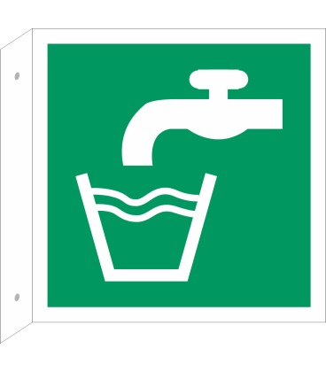 Schilder "Trinkwasser" (rechtwinkliges Modell)