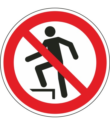 Schilder "Aufsteigen verboten"