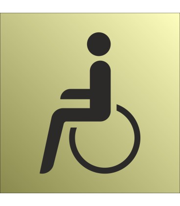 Schilder Behindertentoilette