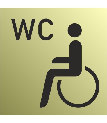 Schilder Behindertentoilette