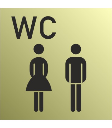Schilder Gemischtes WC
