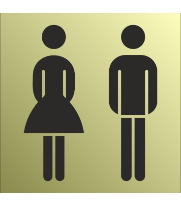 Schilder gemischte Toilette