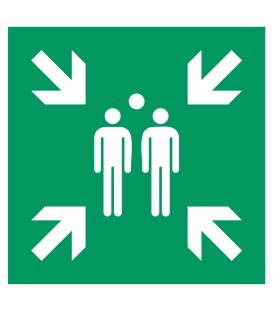 Schilder "Sammelstelle"