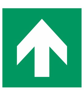 Schilder "Richtungsangabe aufwärts"
