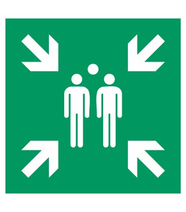 Aufkleber "Sammelstelle"