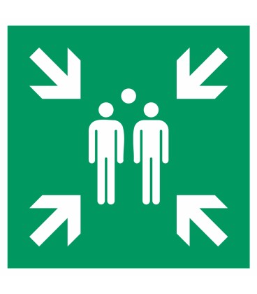 Aufkleber "Sammelstelle"