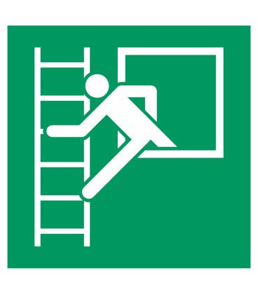 Aufkleber "Fluchtleiter"