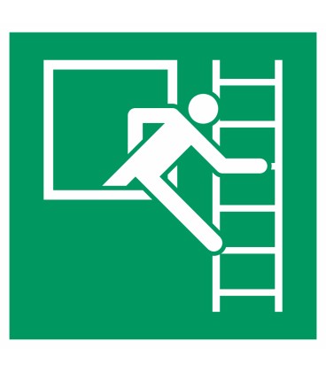 Aufkleber "Fluchtleiter"