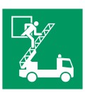 Aufkleber "Rettungsausstieg"