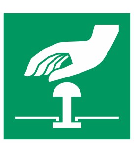 Aufkleber "Notaus-Schalter"
