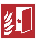 Aufkleber "Brandschutztür"