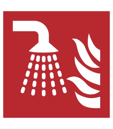 Aufkleber "Wassernebelrohr"