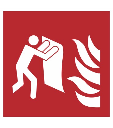 Aufkleber "Feuerlöschdecke"