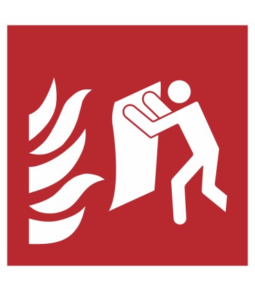 Aufkleber "Feuerlöschdecke"