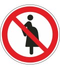Aufkleber "Nicht für Schwangere"