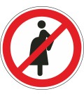 Aufkleber "Nicht für Schwangere"