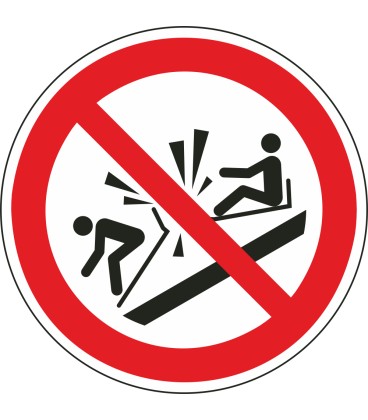 Aufkleber "Rodelschlitten nicht rammen"