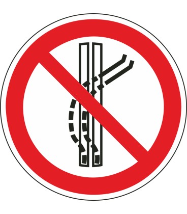 Schilder "Schleppspur verlassen verboten"