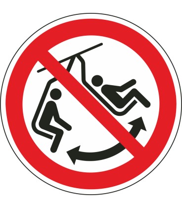 Schilder "Schaukeln im Sessel verboten"