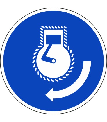 Aufkleber "Motor starten bei Aussetzvorgang"